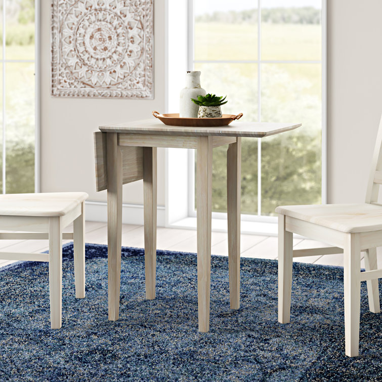 White compact dining discount table and chairs